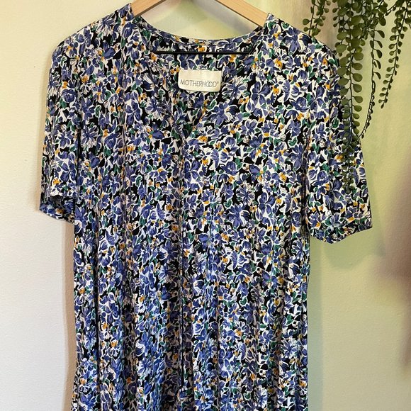 Floral Button-Front BabyDoll Dress - Picture 1 of 7